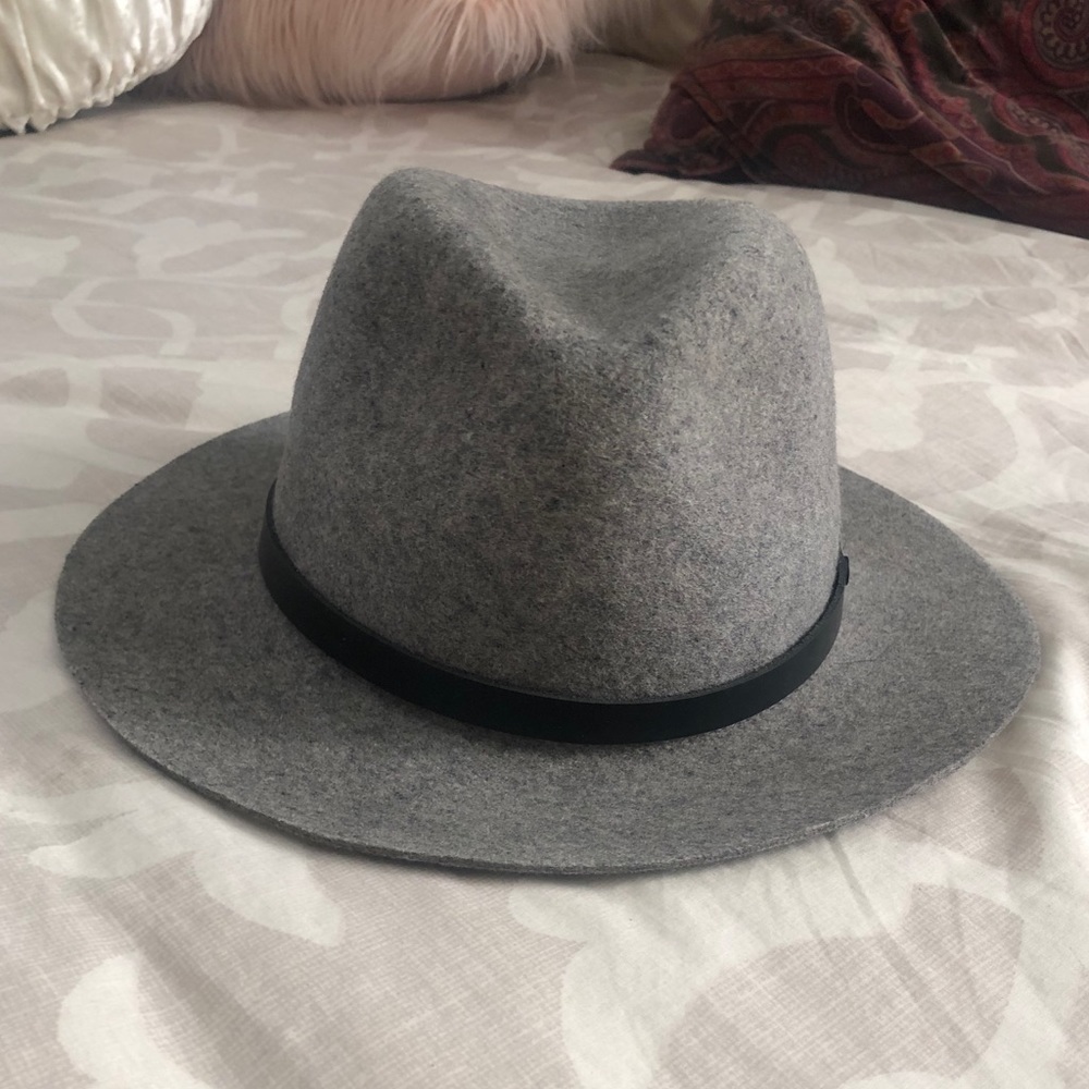 Rag&Bone 100% wool grey fedora. Like new. Sz sm